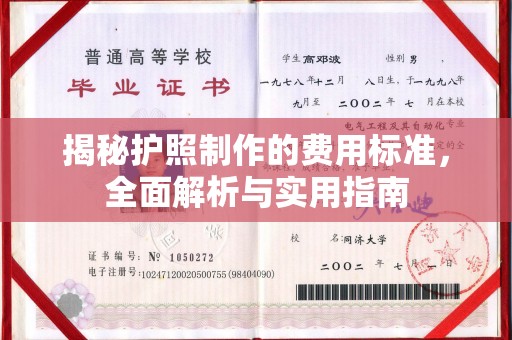 郓城揭秘护照制作的费用标准，全面解析与实用指南